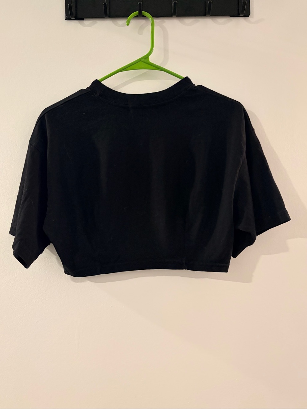 TALENTLESS Black Cropped Tee, 100% cotton